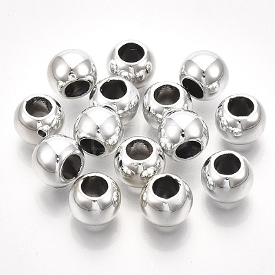 UV Plating ABS Plastic European Beads CCB-S162-28H-04-1