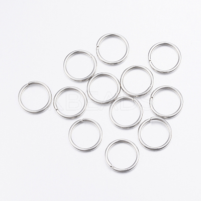 Tarnish Resistant 304 Stainless Steel Open Jump Rings X-STAS-P151-01-1
