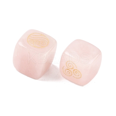 4Pcs 4 Styles Natural Rose Quartz Display Decorations G-F786-03A-04-1