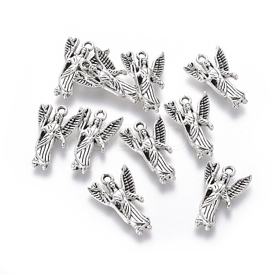 Tibetan Style Alloy Pendants TIBEP-Q063-62AS-RS-1