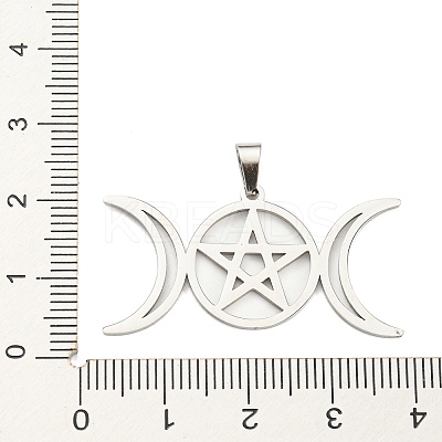 Non-Tarnish 304 Stainless Steel Pendants STAS-P330-01P-1