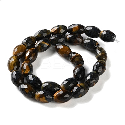 Dyed Natural Tiger Eye Beads Strands G-C135-J04-01-1