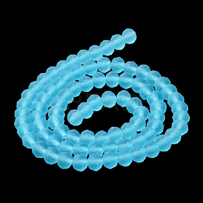 Transparent Glass Beads Strands X1-EGLA-A034-T6mm-MD08-1