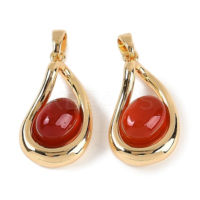 Natural Carnelian(Dyed & Heated) Pendants LS-KK-P283-44G-1