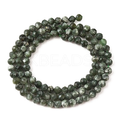Natural Seraphinite Beads Strands G-K376-A02-4mm-1