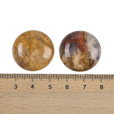 Natural Crazy Agate Cabochons G-H1596-FR-25mm-20-1