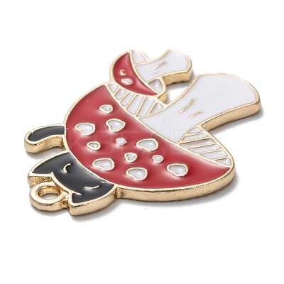 Autumn Theme Alloy Enamel Pendants FIND-I014-09LG-1