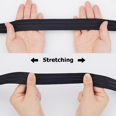 Flat Polyester Non-Slipped Elastic Cord OCOR-GF0003-16A-01-1