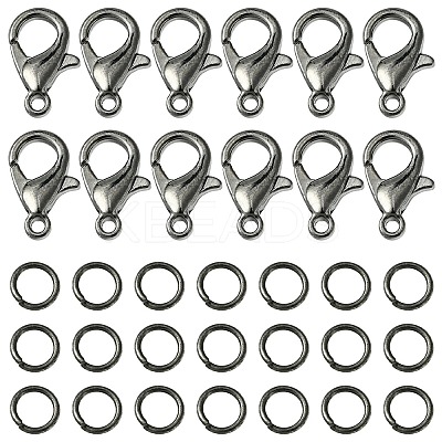 50Pcs Zinc Alloy Lobster Claw Clasps FIND-YW0003-98B-1