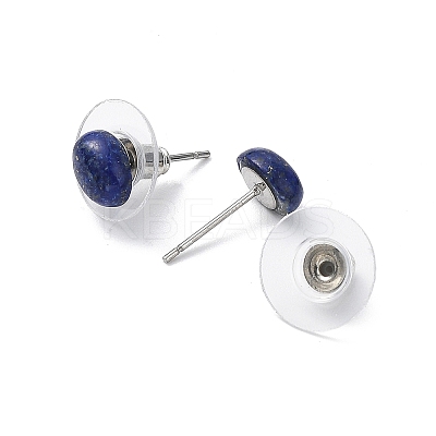 Natural Gemstone Stud Earrings for Women EJEW-E285-01P-1