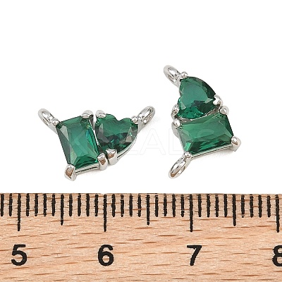 Brass Pave Cubic Zirconia Charms CU-CBA6A75-04P-04-1