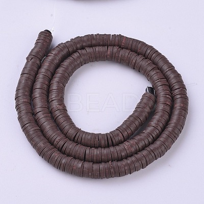 Handmade Polymer Clay Beads X-CLAY-R067-6.0mm-38-1