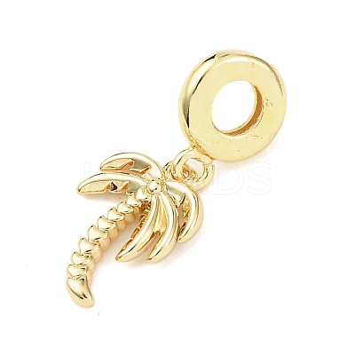 Brass European Dangle Charms KK-B159-05G-1
