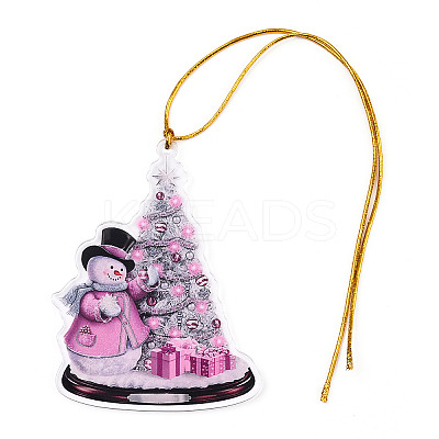 Acrylic Christmas Tree Pendant Decoration LS-HJEW-Q010-01E-1