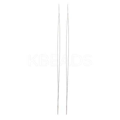 Iron Collapsible Big Eye Beading Needles TOOL-R095-04-1