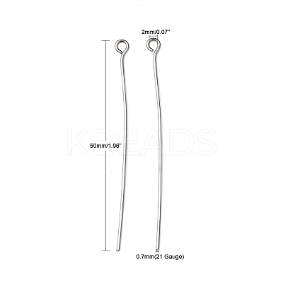 Non-Tarnish 304 Stainless Steel Eye Pin LS-X-STAS-R045-50mm-1