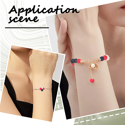 Rubberized Style Imitated Silicone Acrylic Beads MACR-PA0001-06A-05-1