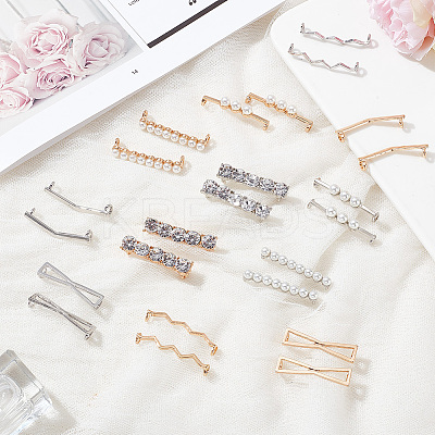 12 Pairs 12 Style Alloy Shoe Lace Decoration FIND-GO0001-09-1