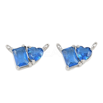 Brass Pave Cubic Zirconia Charms CU-CBA6A75-04P-07-1