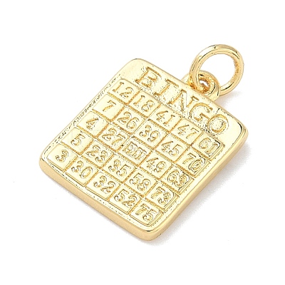 Brass Pendants KK-P349-13G-1