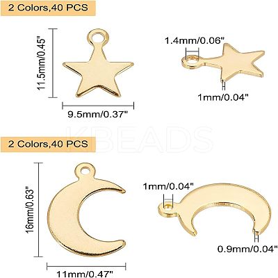 304 Stainless Steel Charms & Pendants STAS-UN0016-60-1