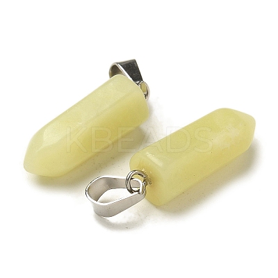 Natural Xiuyan Jade Pendants G-Z067-07P-08-1