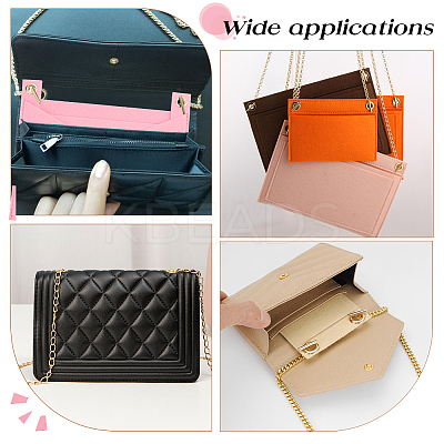 3Pcs 3 Style Felt Bags Organizer Insert PURS-WR0006-87B-1
