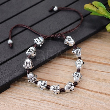 Alloy Beads Braided Bead Bracelets FS-WGCC9A2-03-1