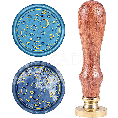 Wax Seal Stamp Set AJEW-WH0208-341-1
