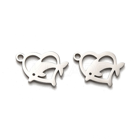 Non-Tarnish Valentine's Day 316 Surgical Stainless Steel Charms STAS-H190-15P-03-1