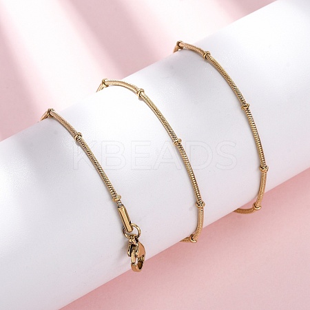 1.2MM 304 Stainless Steel Satellite Chain Necklaces NJEW-T016-21A-G-1