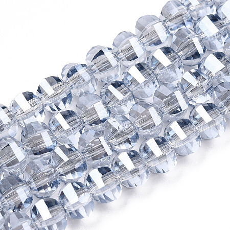 Electroplate Glass Beads Strands EGLA-Q094-A04-1