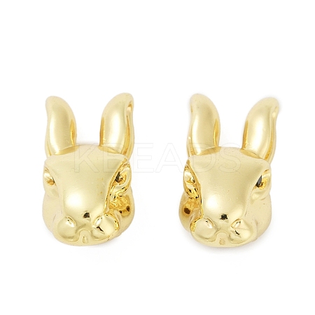 Brass Micro Pave Cubic Zirconia Beads KK-L235-03G-1