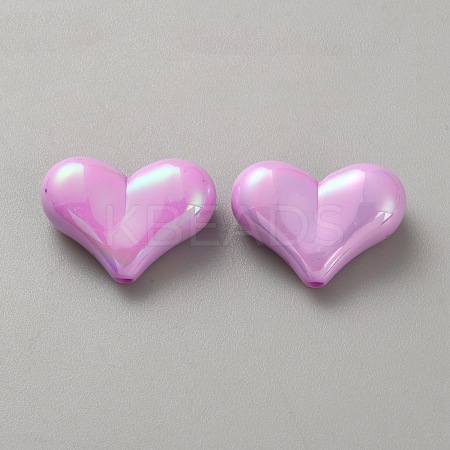 10Pcs Opaque Acrylic Beads SACR-WH0008-020F-1
