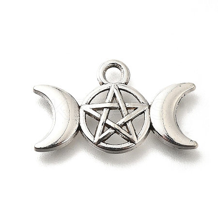 Tibetan Style Alloy Charms FIND-G078-16AS-1