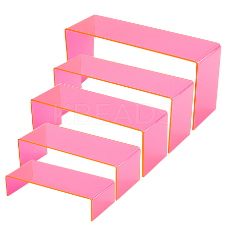 5-Tier Acrylic Display Riser Stands ODIS-WH0006-06B-1