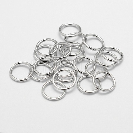 Brass Open Jump Rings LS-X-KK-M165-6mm-01P-NR-1