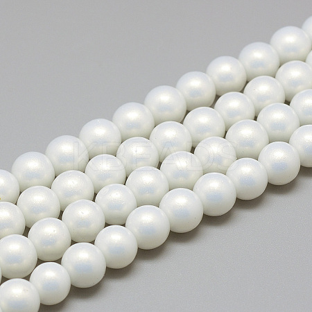 Glass Pearl Beads Strands DGLA-S115-8mm-K41-1