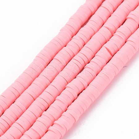 Handmade Polymer Clay Bead Strands X-CLAY-T002-4mm-71-1