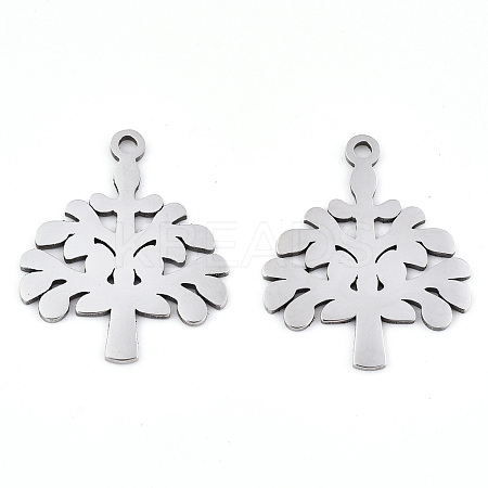 Non-Tarnish 201 Stainless Steel Pendants STAS-S081-022-1