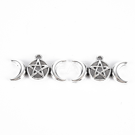 Tibetan Style Alloy Pendants LS-TIBE-S323-117AS-RS-1