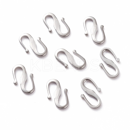 Brass S Hook Clasps KK-L205-04P-1