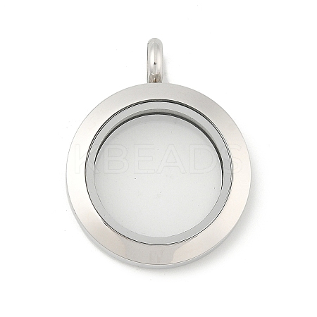 304 Stainless Steel Floating Locket Pendants LS-STAS-E443-41P-03-1