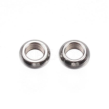 Tarnish Resistant 201 Stainless Steel Spacer Beads STAS-D448-030P-1