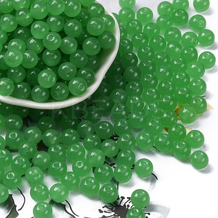 Imitation Jade Glass Seed Beads SEED-Z004-J8MM-08-1