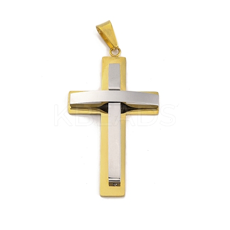 PVD Vacuum Plating 304 Stainless Steel Big Pendants STAS-Z080-01GP-1