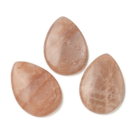 Natural Sunstone Pendants LS-G-Z071-03G-1
