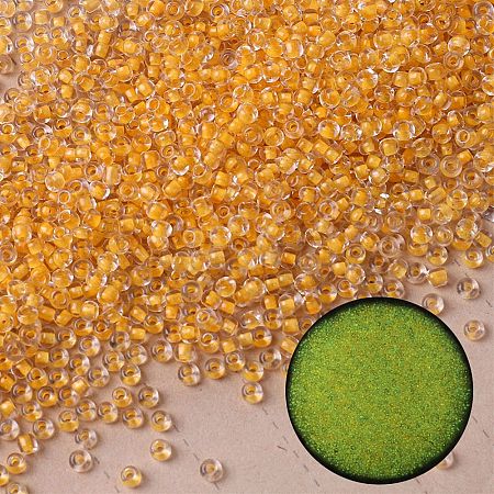100G Luminous Transparent Glass Beads GLAA-WH0039-06N-1