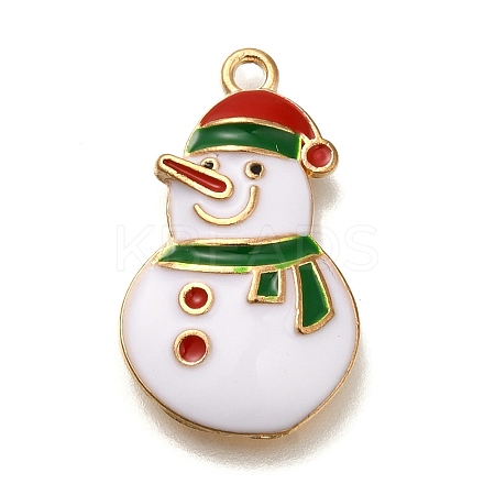 Christmas Theme Alloy Enamel Pendants FIND-I040-01A-1