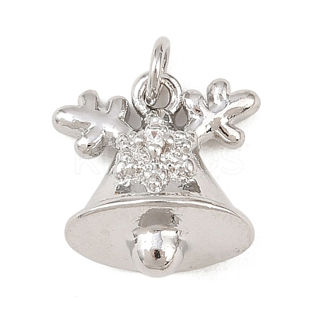 Brass Micro Pave Cubic Zirconia Pendants KK-G544-44P-1